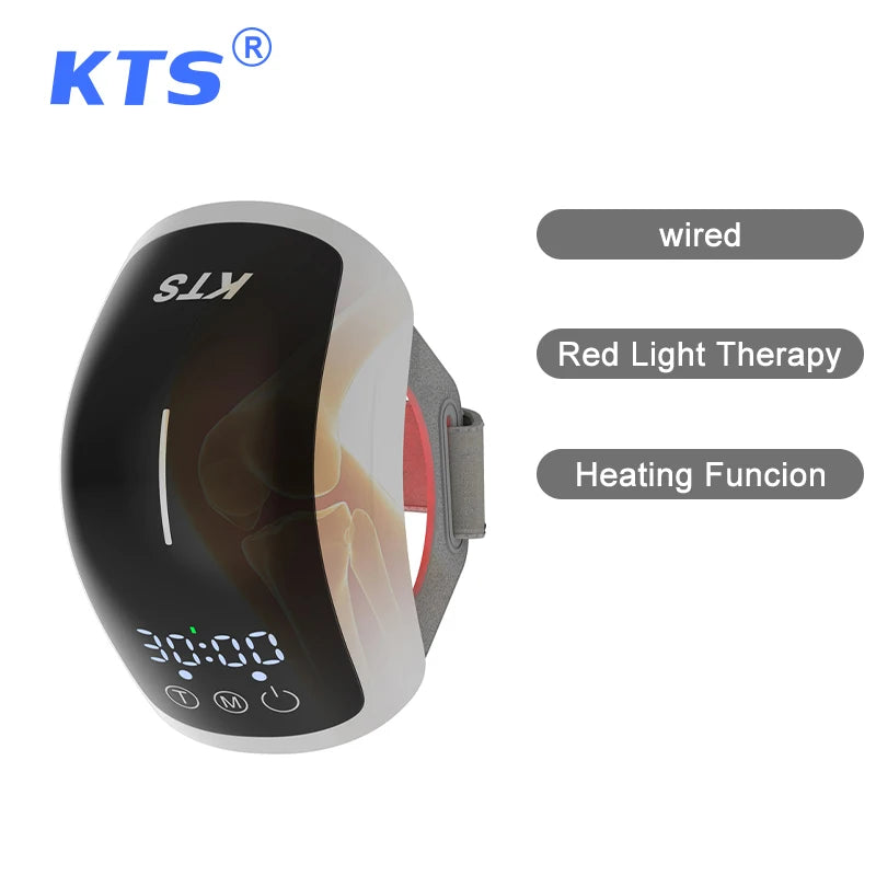 Knee Laser Therapy Device with 70 Diodes – Wireless Knee Massager with Heat & Vibration