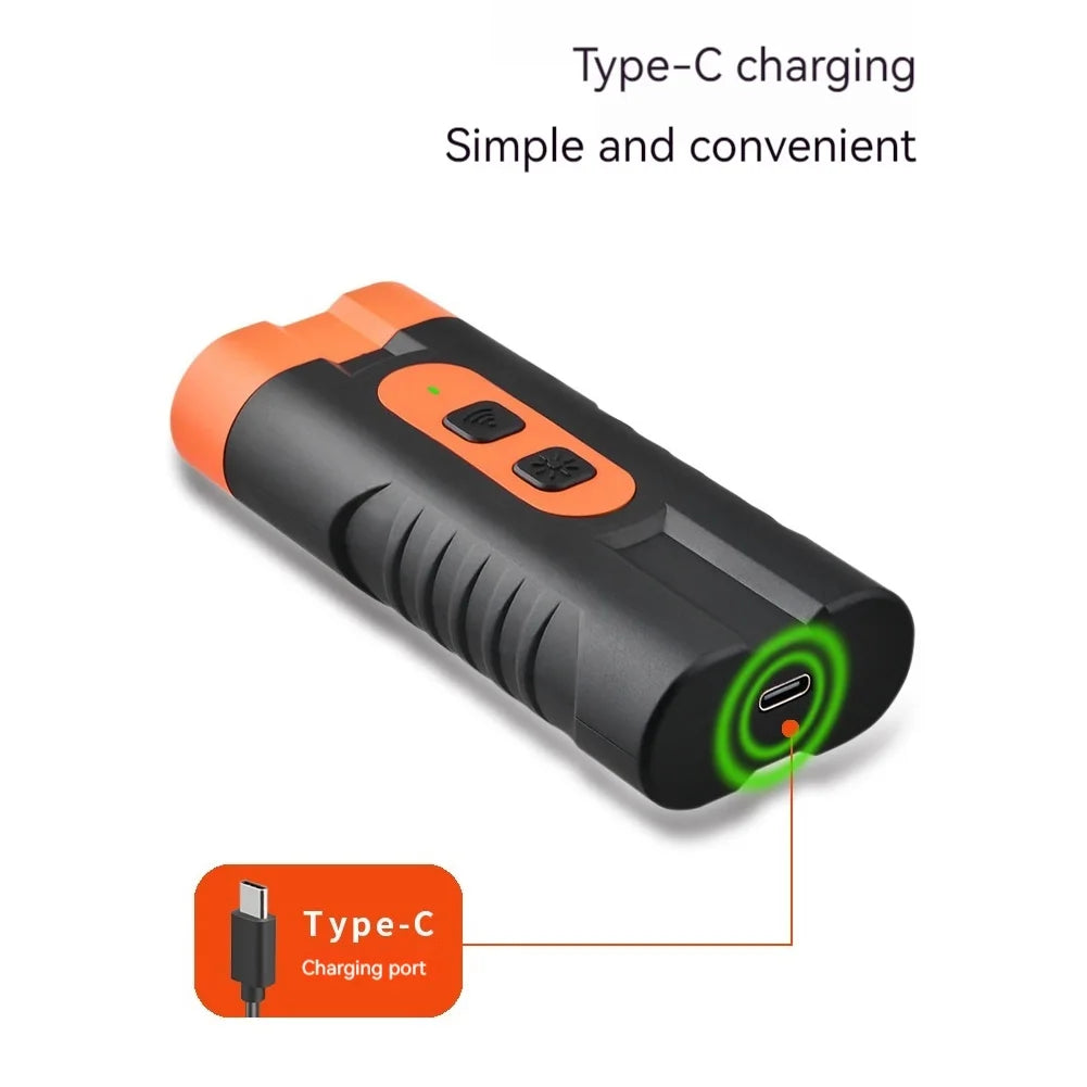 Ultrasonic Dog Repeller Rechargeable – Anti Barking Device with LED Flashlight (30–60kHz)