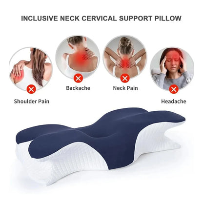 Ergonomic Memory Foam Pillow for Neck & Shoulder Support – Contour Side Sleeper Pillow