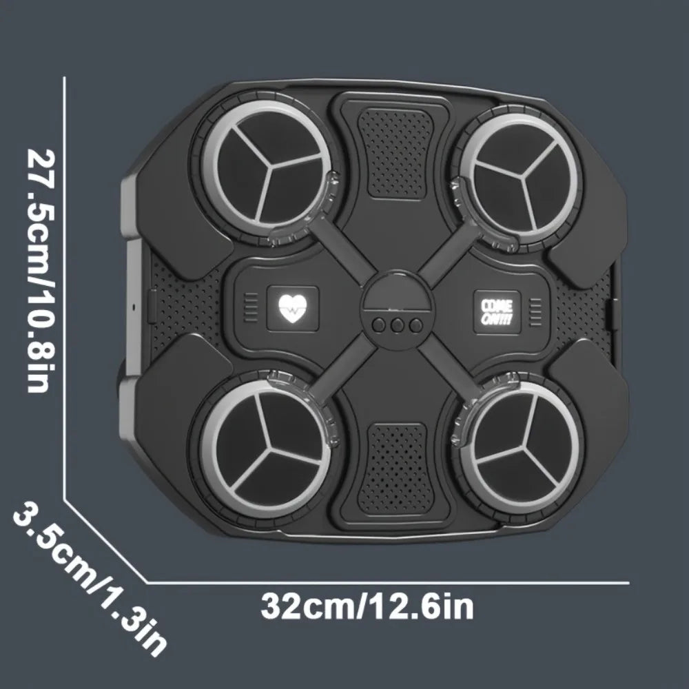 Smart Bluetooth Music Boxing Machine – Wall-Mounted LED Punching Target with Gloves