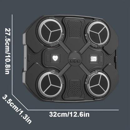 Smart Bluetooth Music Boxing Machine – Wall-Mounted LED Punching Target with Gloves
