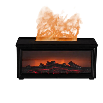 Colourful Flame Fireplace Aroma Diffuser – Essential Oil Humidifier with Remote Control