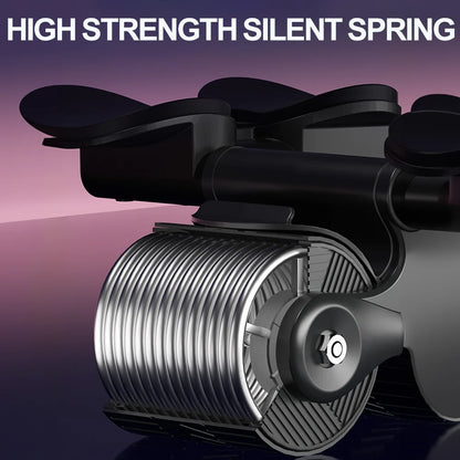 2-Wheel Ab Roller with Elbow Support & Auto Rebound – Core Workout Trainer with Counter Display