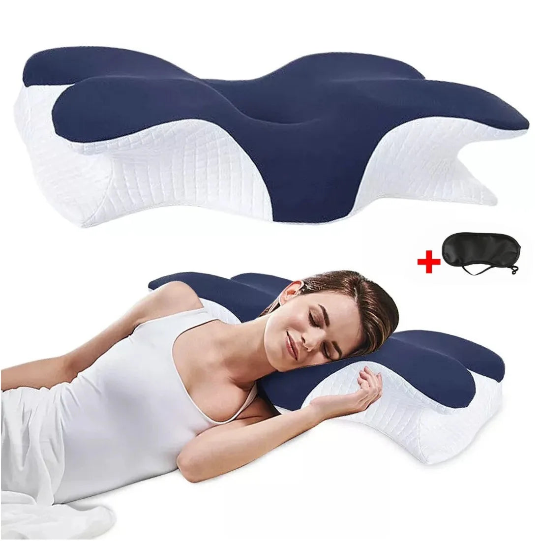 Ergonomic Memory Foam Pillow for Neck & Shoulder Support – Contour Side Sleeper Pillow