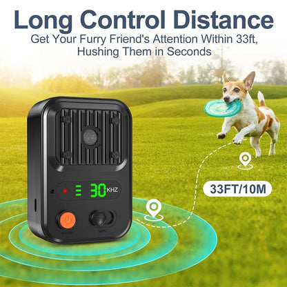 Portable Dog Repeller 25kHz – Rechargeable Ultrasonic Dog Deterrent with 3 Levels