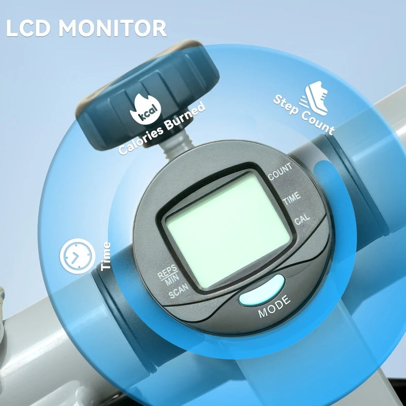 Mini Stepper for Home Workout with Resistance Bands | Portable Twist Stepper Machine for Cardio, Buttocks Toning & Body Contouring