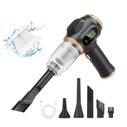 2-in-1 Cordless Car Vacuum Cleaner & Blower – High Power Portable Handheld Cleaner