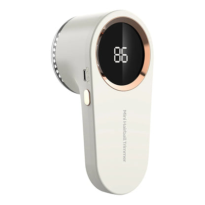 Electric Lint Remover Fabric Shaver – USB Rechargeable Digital Display Sweater & Clothes Fuzz Remover