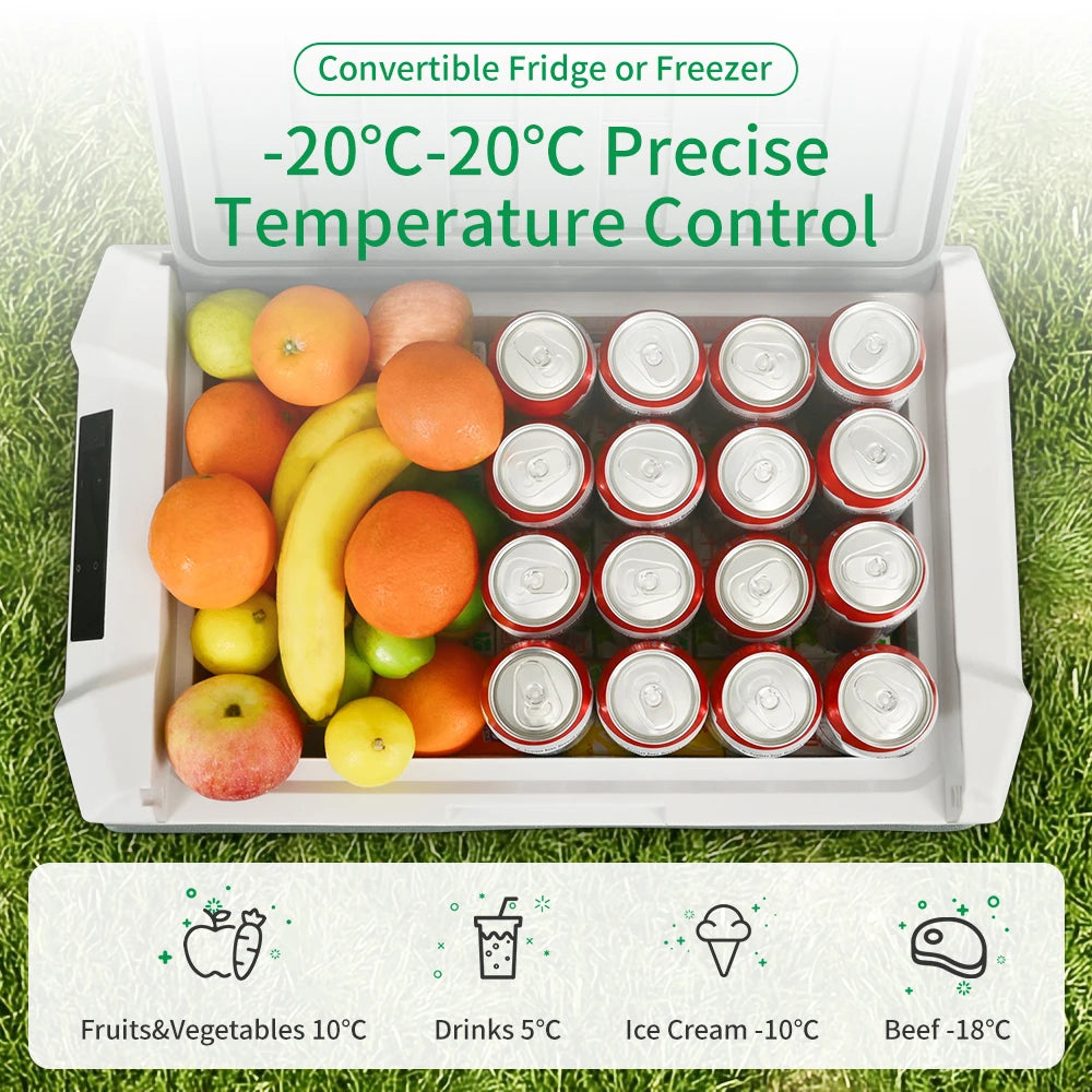 Alpicool NL 25L / 35L / 45L Car Refrigerator – 12V Compressor Fridge Freezer with AC/DC Power