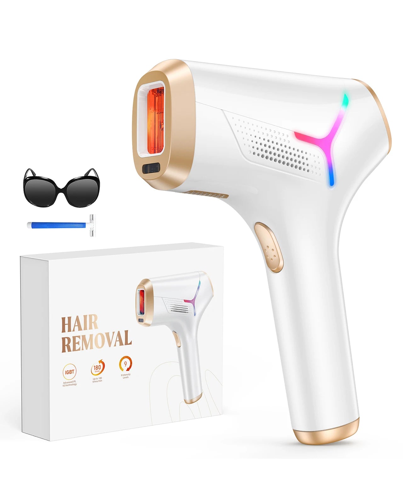 IPL Laser Hair Removal Device – 990,000 Flashes for Body, Bikini & Face (Women & Men)