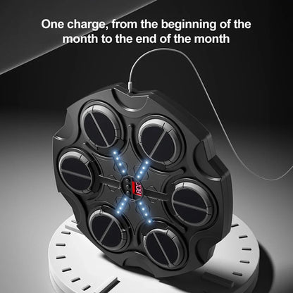 Smart Bluetooth Music Boxing Machine – Wall-Mounted LED Punching Target with Gloves