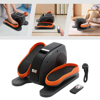 Under Desk Elliptical Machine with Remote Control – Mini Electric Leg Exerciser, Compact Seated Pedal Trainer for Home Office & Seniors