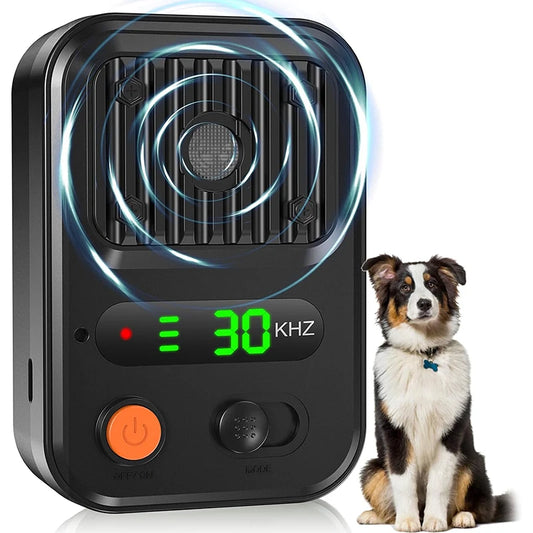 Portable Dog Repeller 25kHz – Rechargeable Ultrasonic Dog Deterrent with 3 Levels