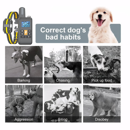 Electric Dog Training Collar with Remote – 4 Training Modes (Beep, Vibration & Static) Waterproof & Rechargeable