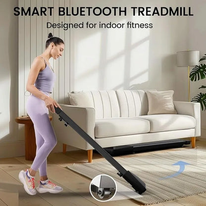 2-in-1 Portable Walking Pad Treadmill – 2.5HP Motor, 300lbs Capacity with Remote & LED Display