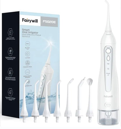 Rechargeable Water Flosser Oral Irrigator – 300ml Portable Dental Cleaner with 3 Modes