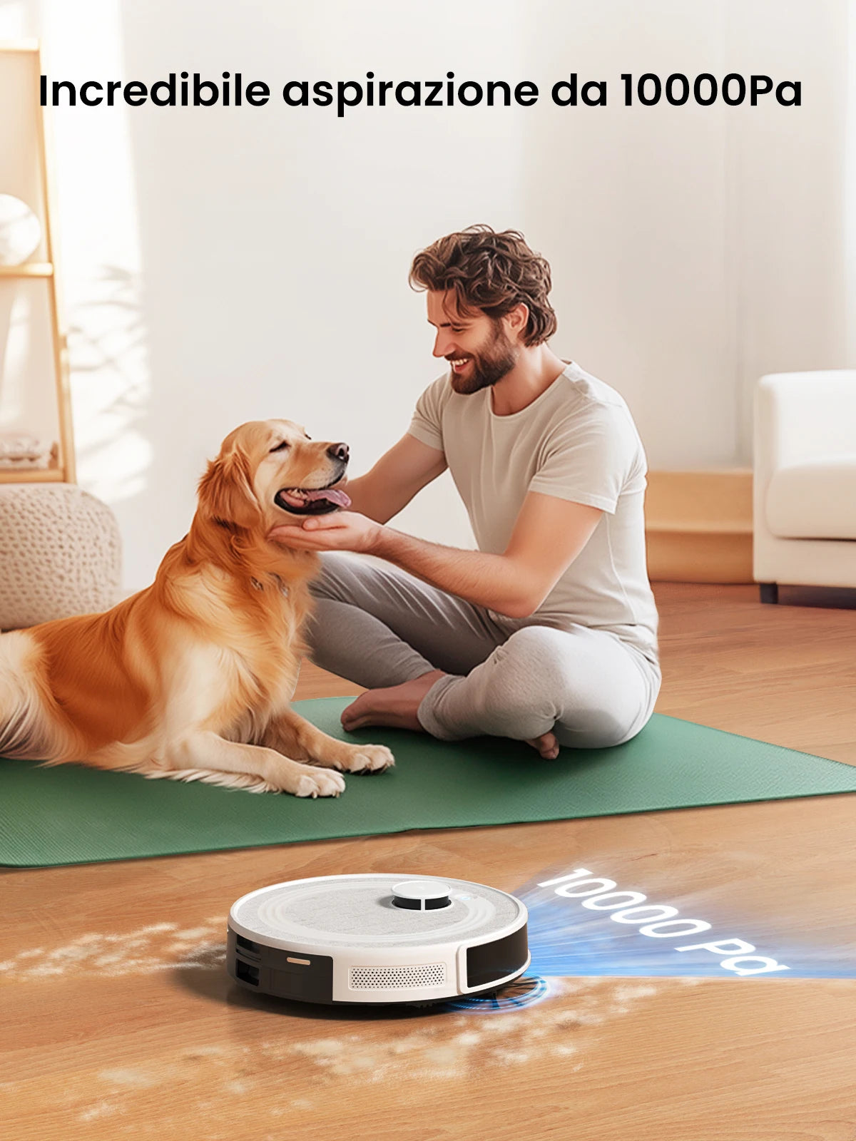 M2 Pro LDS Robot Vacuum & Mop Combo – 6000Pa Suction with Smart Mapping & Auto Dust Collection