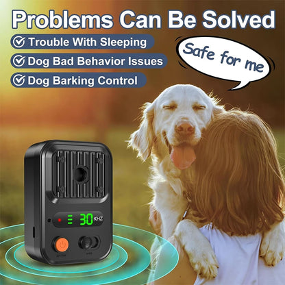 Portable Dog Repeller 25kHz – Rechargeable Ultrasonic Dog Deterrent with 3 Levels