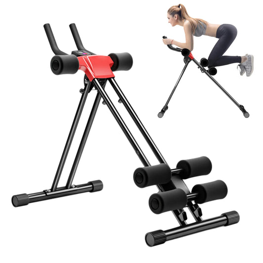 Adjustable Abdominal Muscle Roller – Dual-Track Core Training Machine for Home Gym