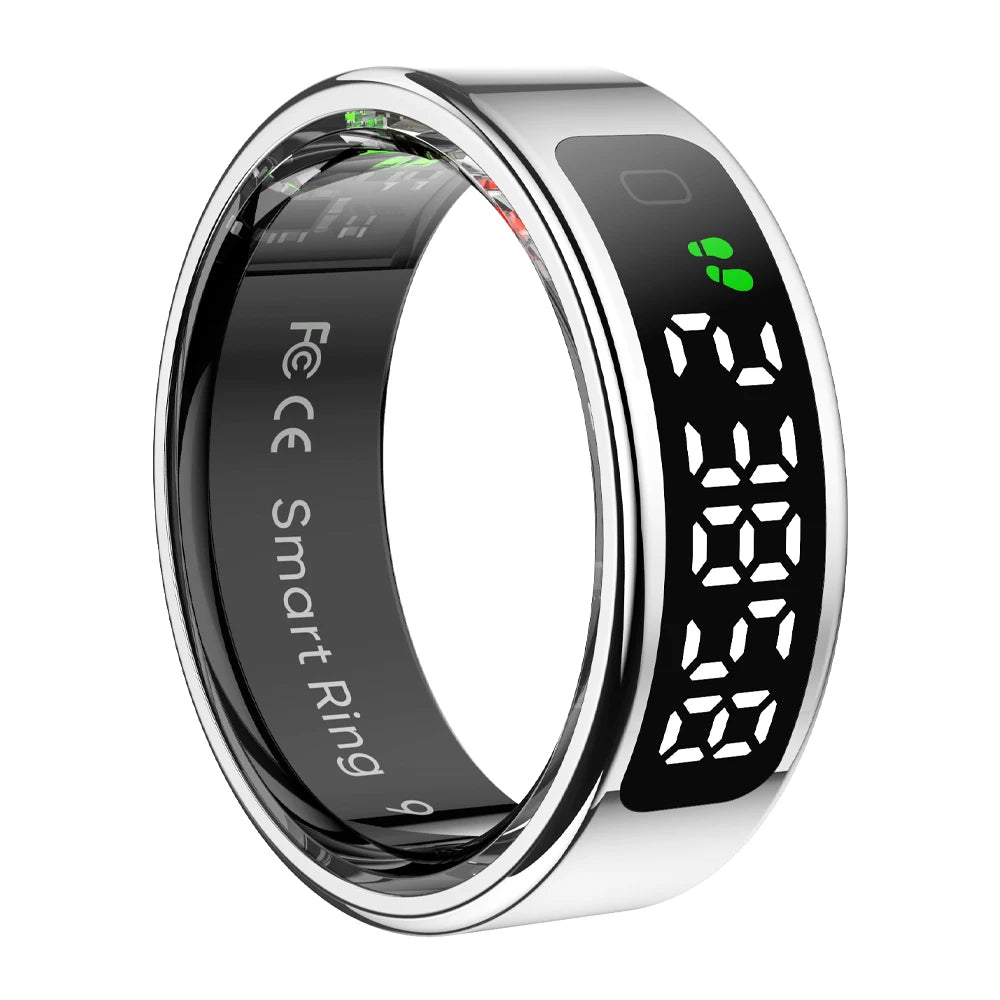 Smart Ring R02 with Charging Case – 39 Days Battery Life | Advanced Health & Fitness Tracker |Fitness Tracker with Heart Rate, Blood Oxygen, Blood Pressure, Sleep Monitoring, Step Counting, IP68 Waterproof