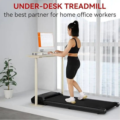 2-in-1 Portable Walking Pad Treadmill – 2.5HP Motor, 300lbs Capacity with Remote & LED Display