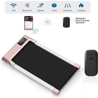 2-in-1 Walking Pad Treadmill – Portable Under Desk Electric Treadmill for Home & Office, 2.5 MPH, 250 lbs Capacity