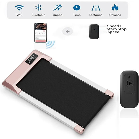 2-in-1 Walking Pad Treadmill – Portable Under Desk Electric Treadmill for Home & Office, 2.5 MPH, 250 lbs Capacity