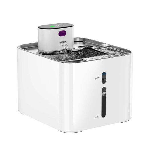 4.2L Stainless Steel Cat Water Fountain – Cordless Rechargeable Pet Water Dispenser with Motion Sensor