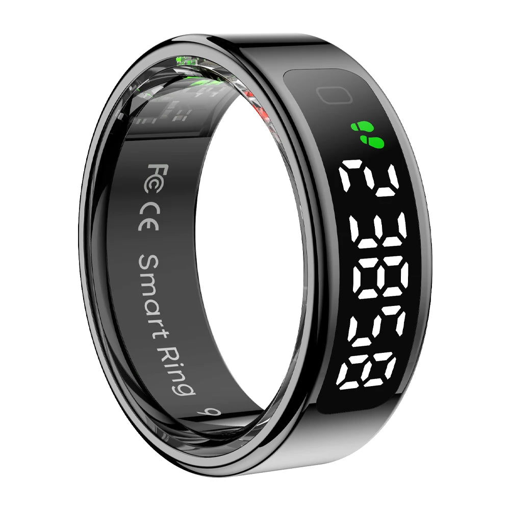 Smart Ring R02 with Charging Case – 39 Days Battery Life | Advanced Health & Fitness Tracker |Fitness Tracker with Heart Rate, Blood Oxygen, Blood Pressure, Sleep Monitoring, Step Counting, IP68 Waterproof