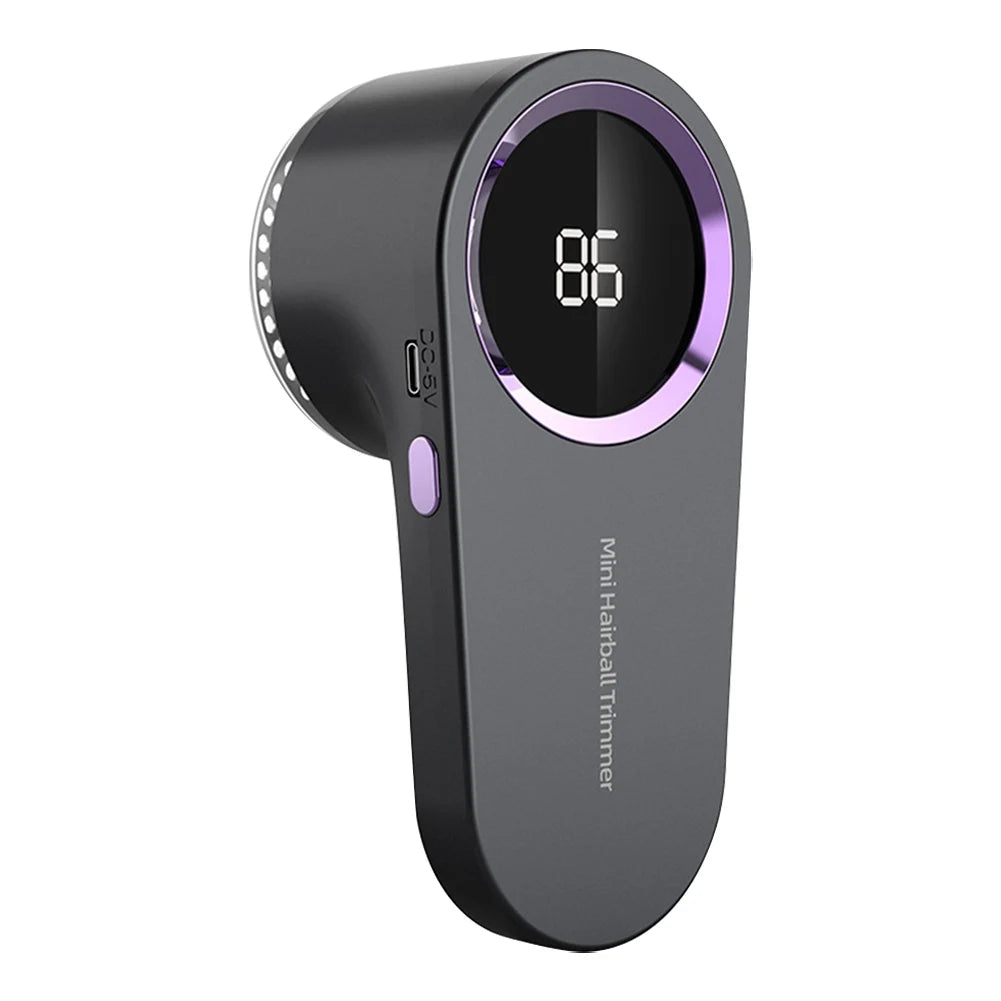 Electric Lint Remover Fabric Shaver – USB Rechargeable Digital Display Sweater & Clothes Fuzz Remover