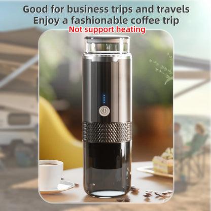 Portable Electric Espresso Coffee Machine – Cordless Rechargeable One-Button Coffee Maker