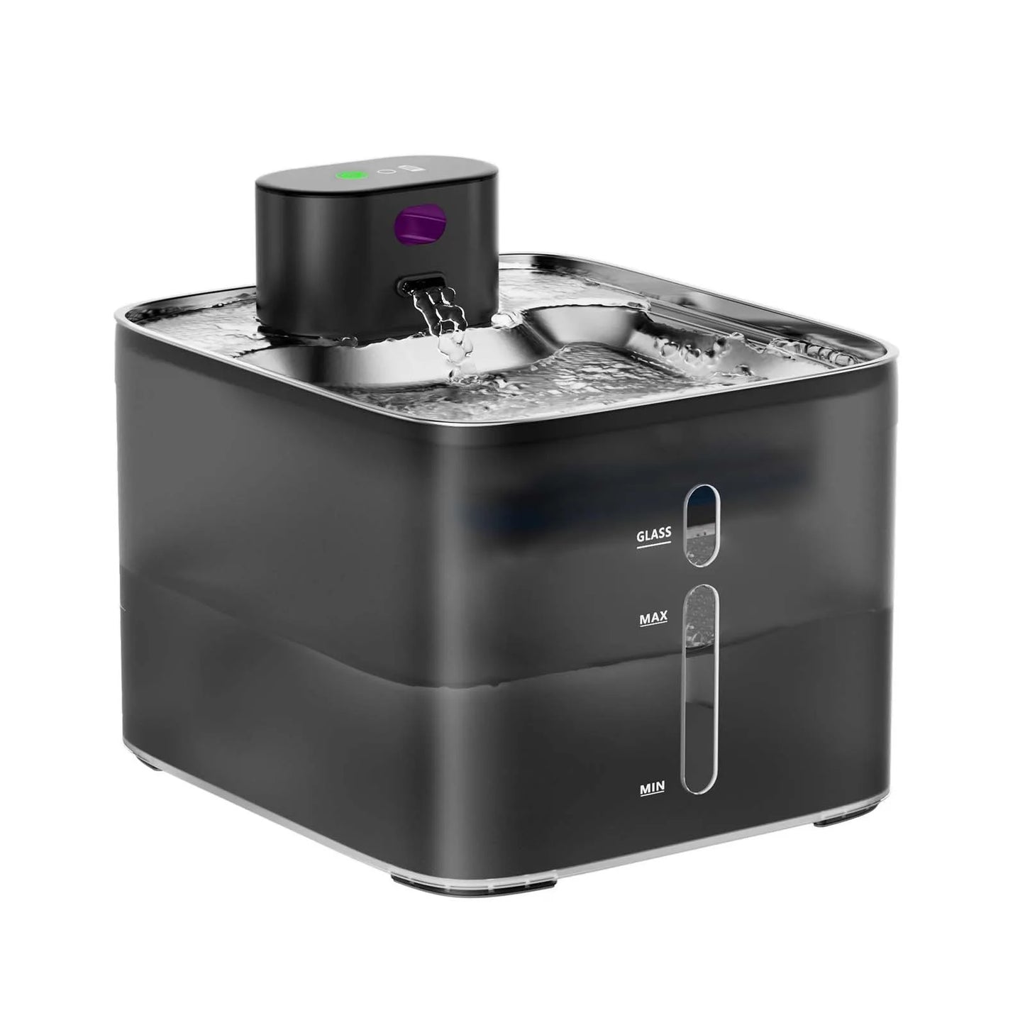 4.2L Stainless Steel Cat Water Fountain – Cordless Rechargeable Pet Water Dispenser with Motion Sensor