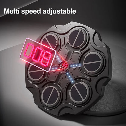 Smart Bluetooth Music Boxing Machine – Wall-Mounted LED Punching Target with Gloves