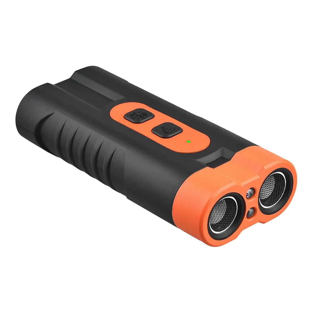 Ultrasonic Dog Repeller Rechargeable – Anti Barking Device with LED Flashlight (30–60kHz)