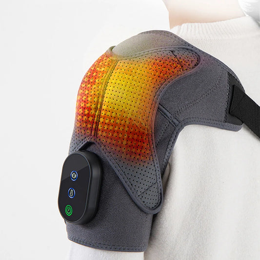 Shoulder massager, dual motor powerful, vibrating hot compress, charging massage, comfortable experience, giving gifts to elders