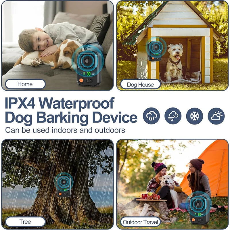 Portable Dog Repeller 25kHz – Rechargeable Ultrasonic Dog Deterrent with 3 Levels