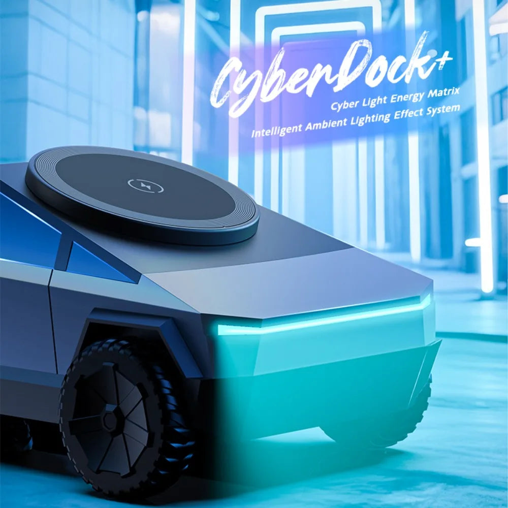 Cyber truck 3-in-1 Wireless Desktop Charger – Fast Charging Station for iPhone, Apple Watch & AirPods
