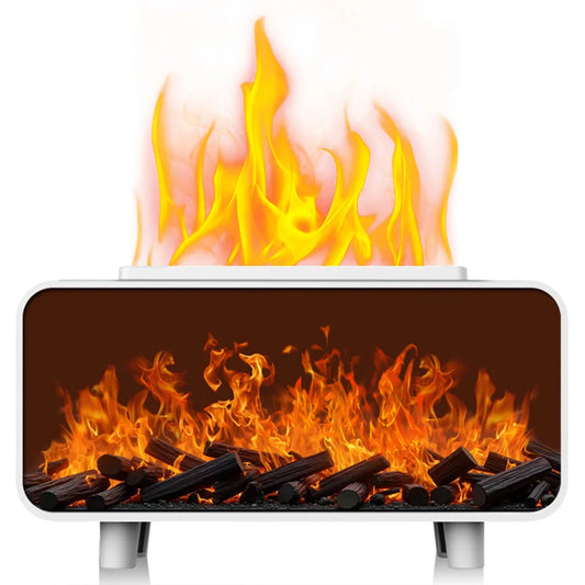 7 Colors Fire Aroma Diffuser Humidifier Mute Work for Home Office Yoga