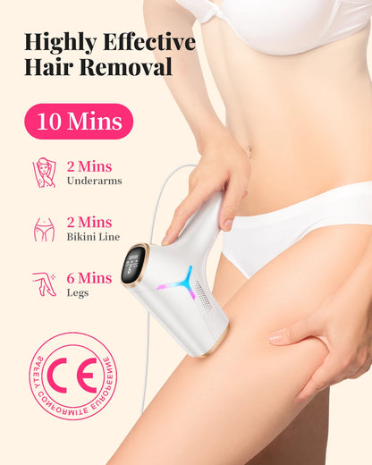 IPL Laser Hair Removal Device – 990,000 Flashes for Body, Bikini & Face (Women & Men)