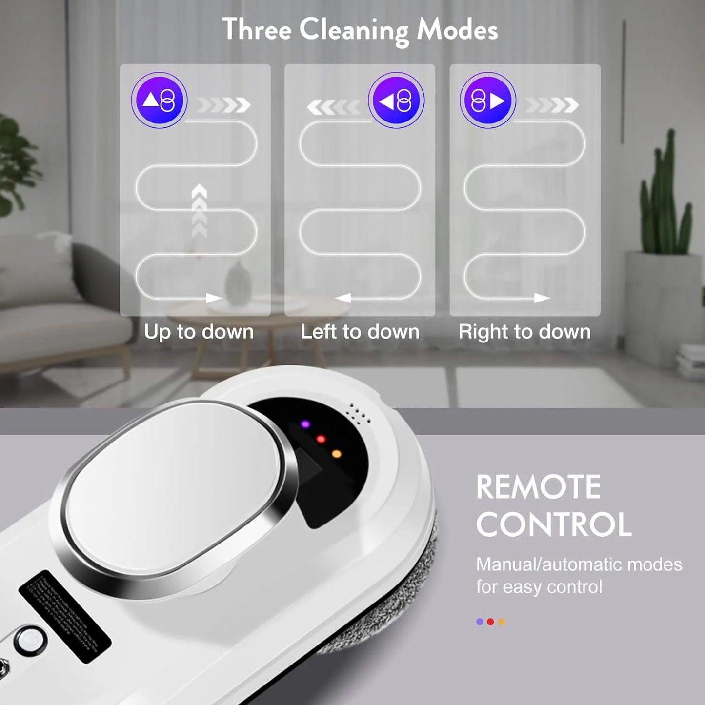 Intelligent Window Cleaning Robot – Electric Glass Cleaner with Remote Control