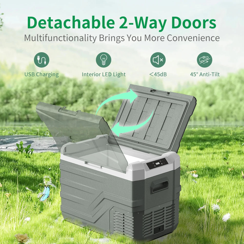 Alpicool NL 25L / 35L / 45L Car Refrigerator – 12V Compressor Fridge Freezer with AC/DC Power