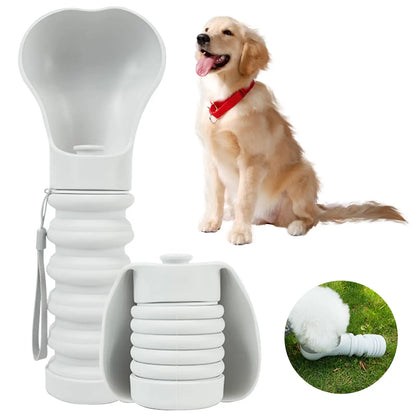 Foldable Dog Water Bottle 550ml – Leak-Proof Portable Travel Water Dispenser for Dogs & Cats